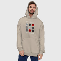 Толстовка-худи оверсайз TOP: Blurryface, цвет: миндальный — фото 2