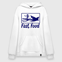 Худи оверсайз Shark fast food