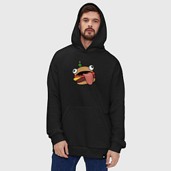 Толстовка-худи оверсайз Fortnite Burger, цвет: черный — фото 2