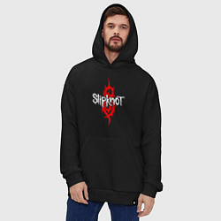 Толстовка-худи оверсайз SLIPKNOT, цвет: черный — фото 2