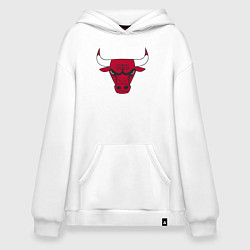 Толстовка-худи оверсайз Chicago Bulls, цвет: белый