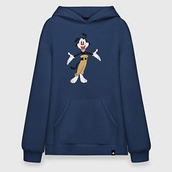 Толстовка-худи оверсайз Якко Уорнер Animaniacs, цвет: тёмно-синий