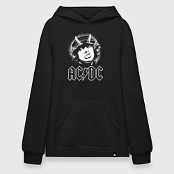 Толстовка-худи оверсайз ACDC Angus, цвет: черный