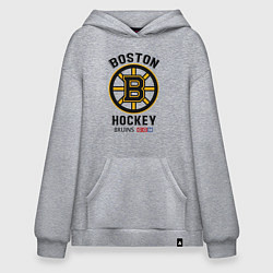 Толстовка-худи оверсайз BOSTON BRUINS NHL, цвет: меланж