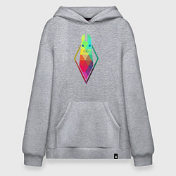 Толстовка-худи оверсайз THE SIMS, цвет: меланж