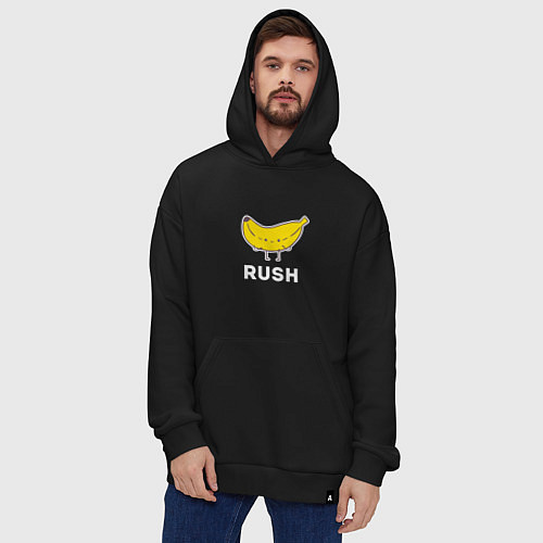 Худи оверсайз RUSH BANANA / Черный – фото 4