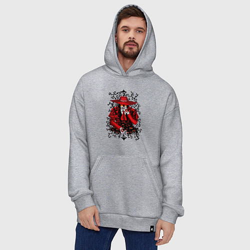Худи оверсайз Hellsing Хеллсинг / Меланж – фото 4