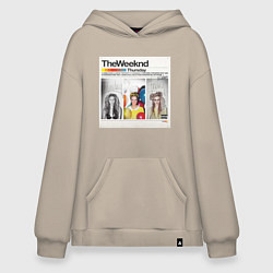 Толстовка-худи оверсайз Thursday The Weeknd, цвет: миндальный