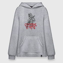 Толстовка-худи оверсайз Cannibal Corpse Труп Каннибала Z, цвет: меланж