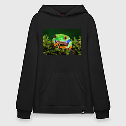 Худи оверсайз Тропическая лягушка