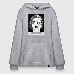 Толстовка-худи оверсайз Crystal castles, цвет: меланж