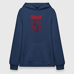 Толстовка-худи оверсайз Slipknot Slip Goats Art, цвет: тёмно-синий