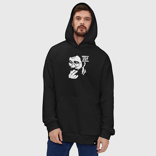 Худи оверсайз DDT Юрий Шевчук / Черный – фото 4