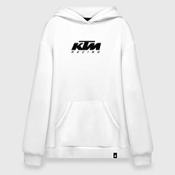 Толстовка-худи оверсайз КТМ МОТОКРОСС KTM RACING, цвет: белый