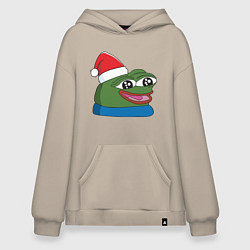 Худи оверсайз Pepe, pepe happy, Пепе хеппи, pepe happy new year