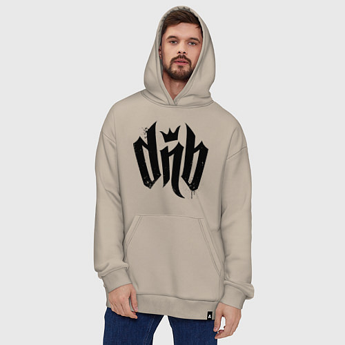 Худи оверсайз DnВ / Миндальный – фото 4