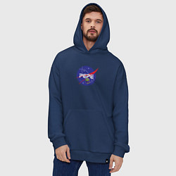 Толстовка-худи оверсайз Pepe Pepe space Nasa, цвет: тёмно-синий — фото 2