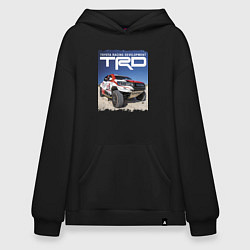 Толстовка-худи оверсайз Toyota Racing Development, desert, цвет: черный