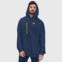 Толстовка-худи оверсайз WU TANG CLAN LOGO YELLOW, цвет: тёмно-синий — фото 2