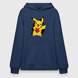 Худи оверсайз ПИКАЧУ И СЕРДЕЧКО POKENON PIKACHU LOVE