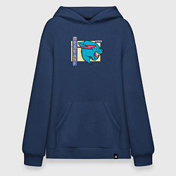 Толстовка-худи оверсайз Mr Beast Japan Coton, цвет: тёмно-синий