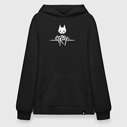 Худи оверсайз Stray: White Logo