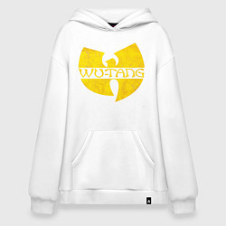 Толстовка-худи оверсайз Wu tang logo, цвет: белый