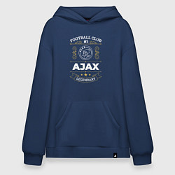 Толстовка-худи оверсайз Ajax: Football Club Number 1, цвет: тёмно-синий