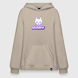 Толстовка-худи оверсайз Stray x Twitch, цвет: миндальный