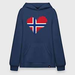 Худи оверсайз Сердце - Норвегия
