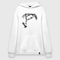 Худи оверсайз Рука с шахматами