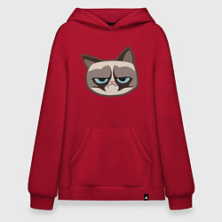 Худи оверсайз Мем недовольный кот