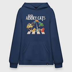 Толстовка-худи оверсайз Abbey cats, цвет: тёмно-синий
