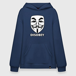 Худи оверсайз Guy Fawkes - disobey