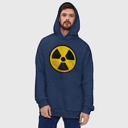 Толстовка-худи оверсайз Atomic Nuclear, цвет: тёмно-синий — фото 2
