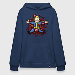 Толстовка-худи оверсайз Vault boy caps, цвет: тёмно-синий