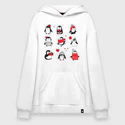 Худи оверсайз Positive penguins