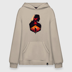 Толстовка-худи оверсайз Геральт из Ривии, цвет: миндальный