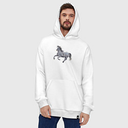 Толстовка-худи оверсайз Кнабструппер, цвет: белый — фото 2