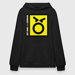 Толстовка-худи оверсайз Boys noize, цвет: черный