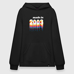 Худи оверсайз Made in 2003 liquid art