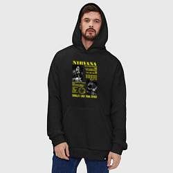 Толстовка-худи оверсайз Nirvana SLTS, цвет: черный — фото 2