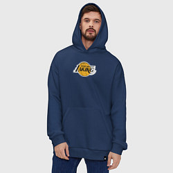 Толстовка-худи оверсайз Kobe Bryant laking, цвет: тёмно-синий — фото 2