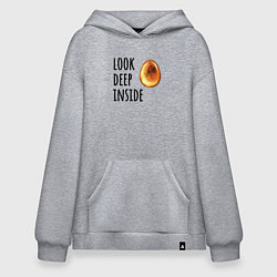 Худи оверсайз Look deep inside - стрекоза в янтаре