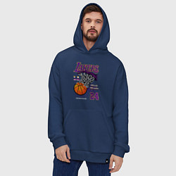 Толстовка-худи оверсайз LA Lakers Kobe, цвет: тёмно-синий — фото 2