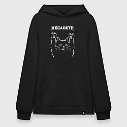 Худи оверсайз Megadeth rock cat