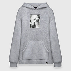 Толстовка-худи оверсайз Пустой Габимару, цвет: меланж