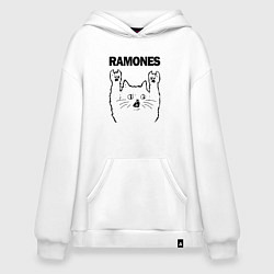 Худи оверсайз Ramones - rock cat