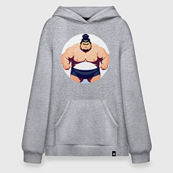 Худи оверсайз Борец сумо
