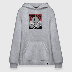 Толстовка-худи оверсайз Торфинн, цвет: меланж